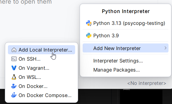 Adding a new interpreter