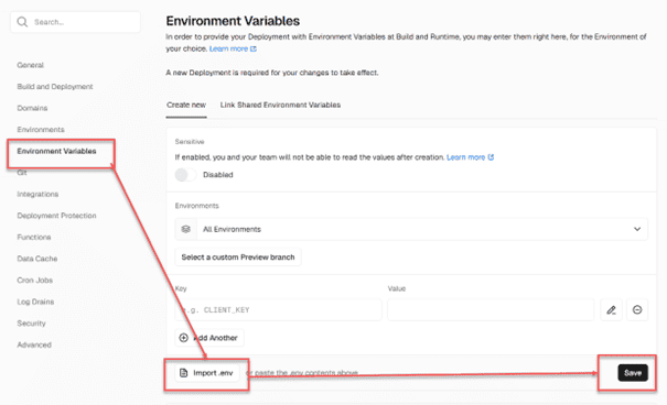 Environment Variables